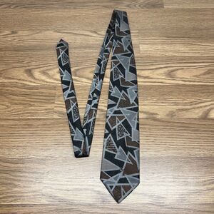 Christian Dior Monsieur Vintage Poly Neck Men's Tie Triangle Italian Made USA